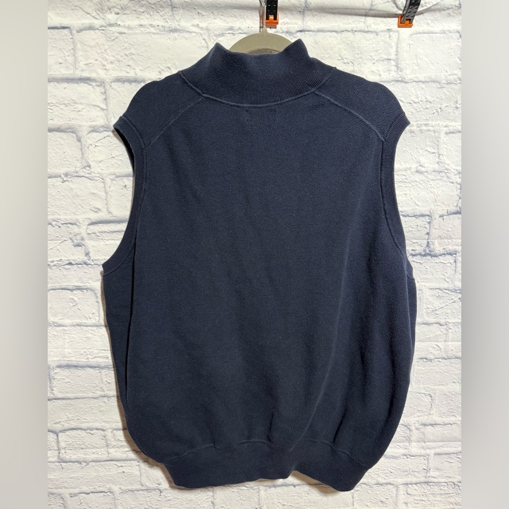 Men's Polo Ralph Lauren Navy Zip-Up Sweater Vest, Size 3XB - Picture 6 of 11